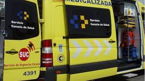 Sufre un traumatismo moderado en la espalda en una colisión de una moto y una guagua en Gran Canaria
