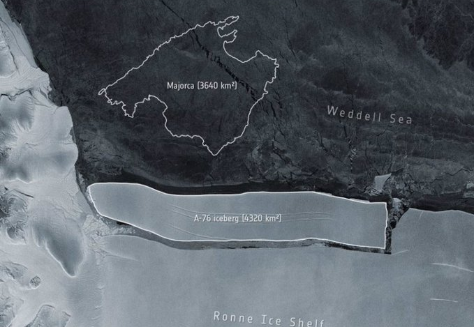 El iceberg más grande del mundo se desprende de la Antártida