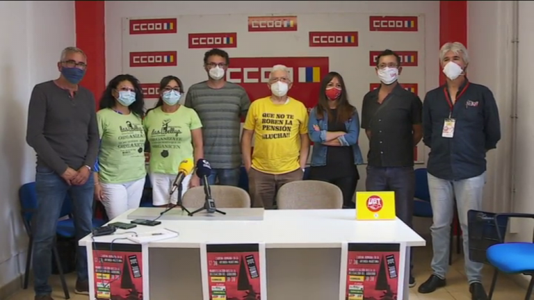 Trabajadores de varias empresas y pensionistas se unen para hacer visibles sus demandas