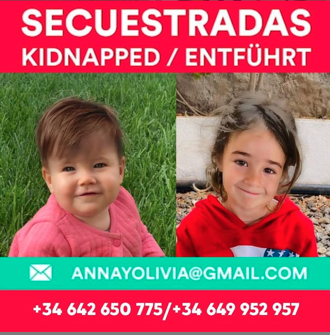 Difunden un nuevo vídeo para ayudar a encontrar a las niñas Anna y Olivia