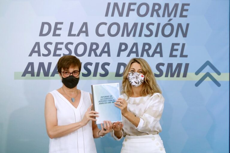 La comisión de expertos recomienda subir el SMI entre 12 y 19 euros en 2021