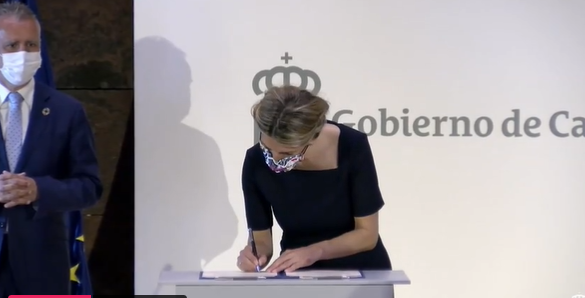 Gobierno canario y Estado firman la transferencia de los 42 millones de euros del PIEC