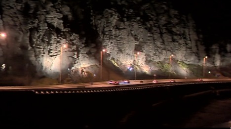 Nueva iluminación en el acceso a la capital grancanaria