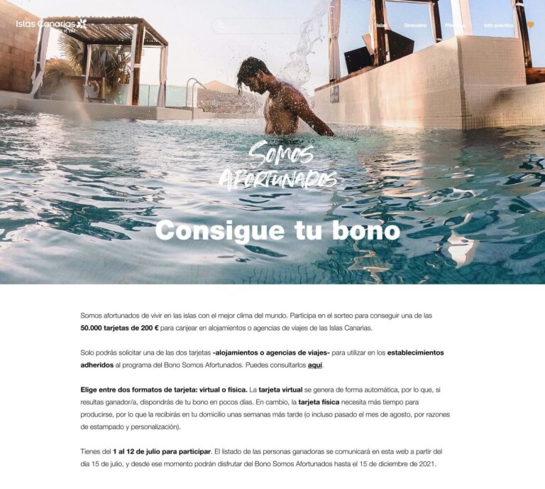Más de 70.000 canarios se inscriben en menos de una semana a los bonos para pasar las vacaciones en las islas