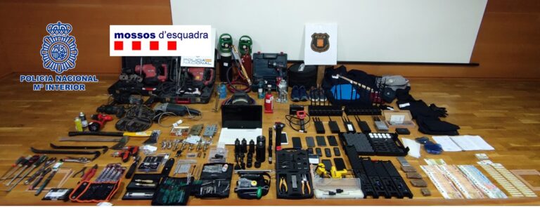 Detenidos cinco miembros de un grupo criminal en Madrid