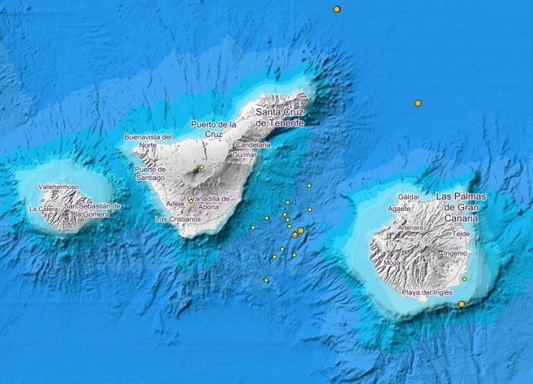 El Involcan graba ondas sísmicas viajando entre Tenerife y Gran Canaria