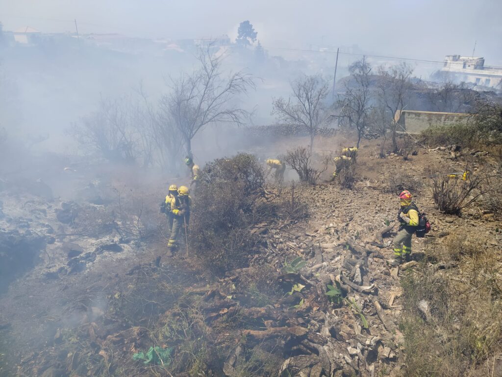 Las condiciones meteorológicas, decisivas para el incendio de El Paso