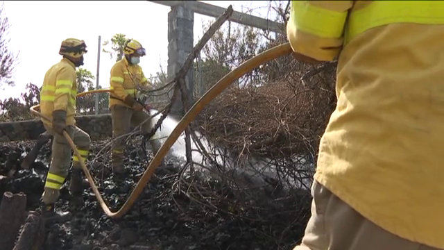 Se remata la zona afectada del incendio de La Palma para así darlo por extinguido