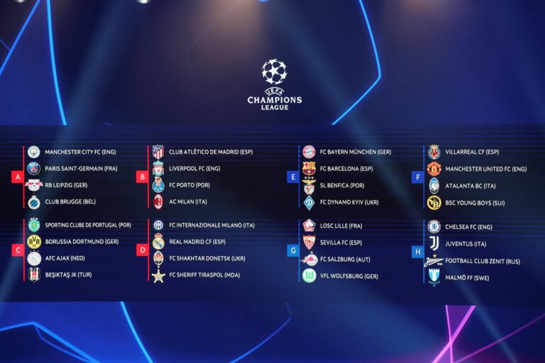Estos son los grupos y fechas de la Liga de Campeones