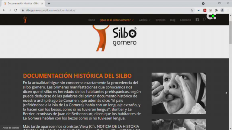 Una web promociona y pone en valor el Silbo Gomero