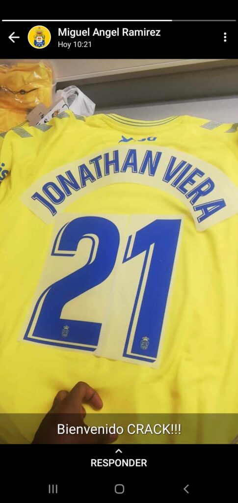 Jonathan Viera firmará hoy su regreso a Las Palmas