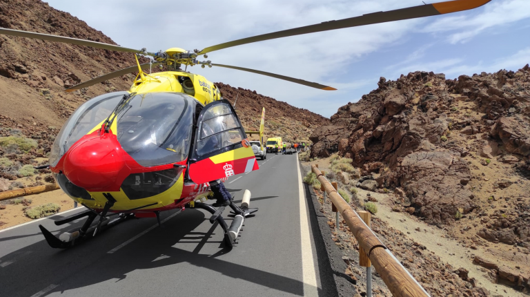 Fallece tras sufrir una caída con una moto en Las Cañadas del Teide
