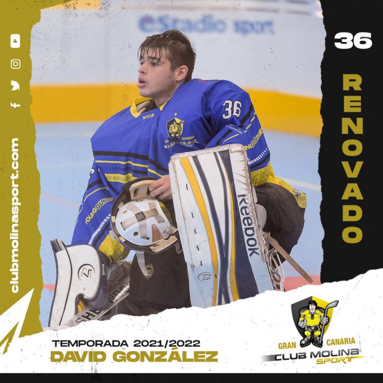 El CH Molina Sport renueva al joven portero grancanario David González