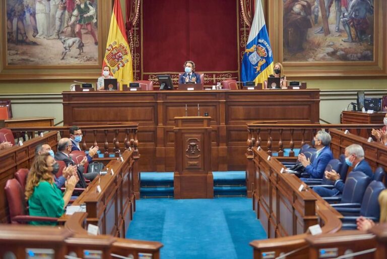 El Parlamento envía un mensaje de solidaridad a La Palma