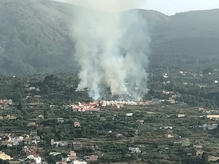 Se solicitan medios de extinción a otras islas para controlar el fuego de Tenerife