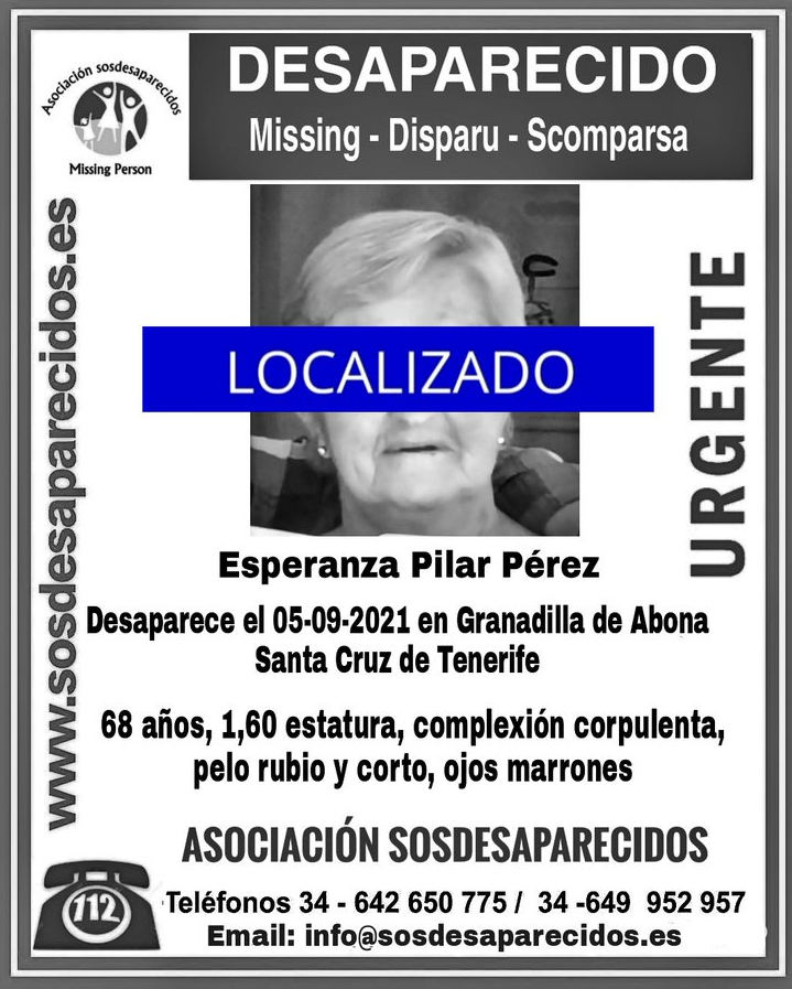 Localizan a la mujer de 68 años desaparecida en Granadilla
