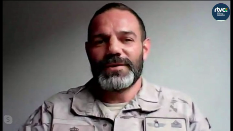 El sargento canario David Martín ayudó en la evacuación de Afganistán