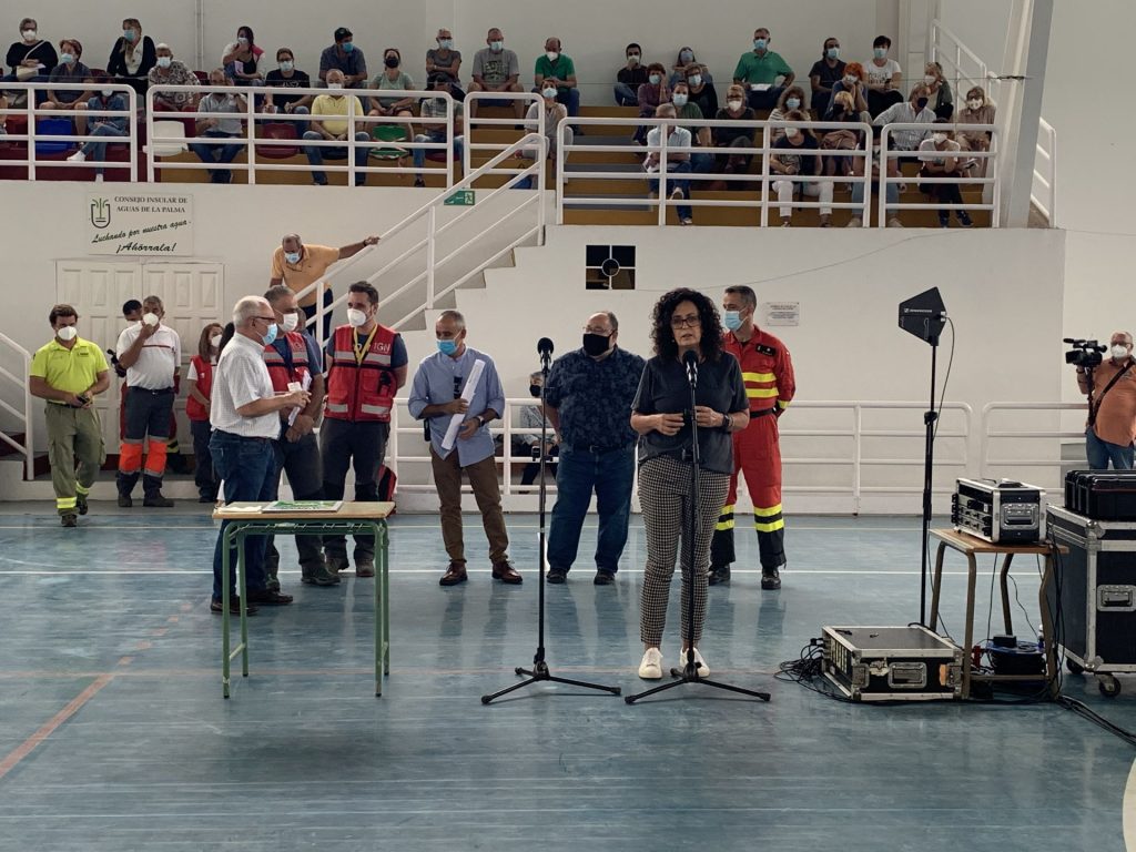 Técnicos y científicos mantienen con la población de Mazo y Fuencaliente dos charlas informativas