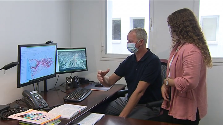 Geógrafos de la ULL simulan la evolución del volcán a través de un programa informático