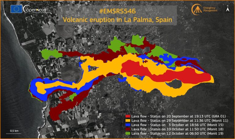 La lava afecta a 656 hectáreas y destruye 1.458 edificaciones