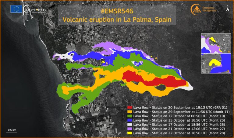 889 hectáreas arrasadas por la lava en La Palma