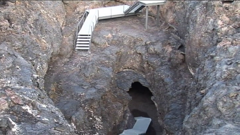 El tubo o caño de fuego será una de las huellas que deje el volcán de La Palma