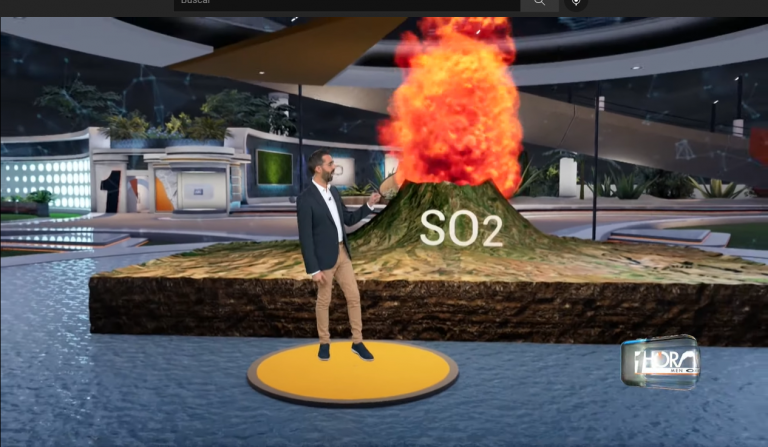 Así se mete a Victorio Pérez dentro de un volcán