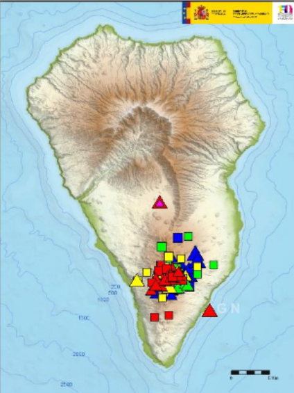Localizados 80 sismos en La Palma en las primeras horas de este martes