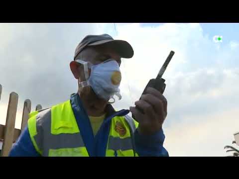 Domiciano Yanes, con 78 años, no ha dejado un día de ayudar tras la erupción volcánica