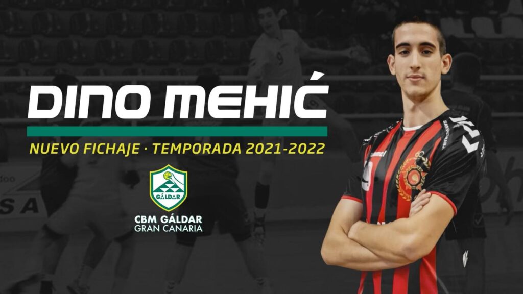 El jugador bosnio Dino Mehic debutó este sábado con el CBM Gáldar, equipo grancanario de la Primera División Nacional de balonmano