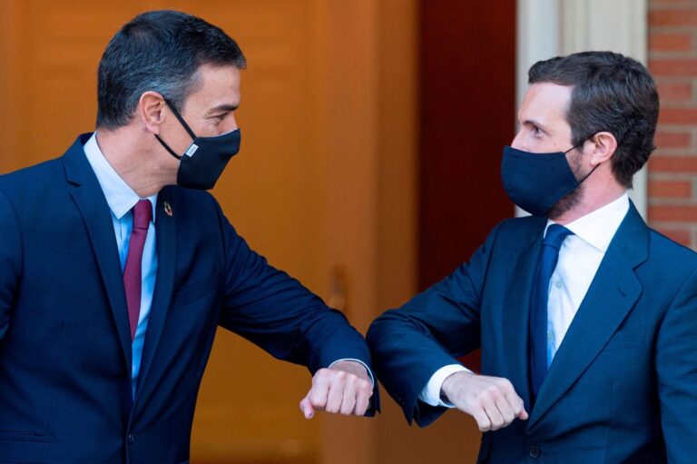 Sánchez agradece a Casado el apoyo del PP en la crisis de Ucrania