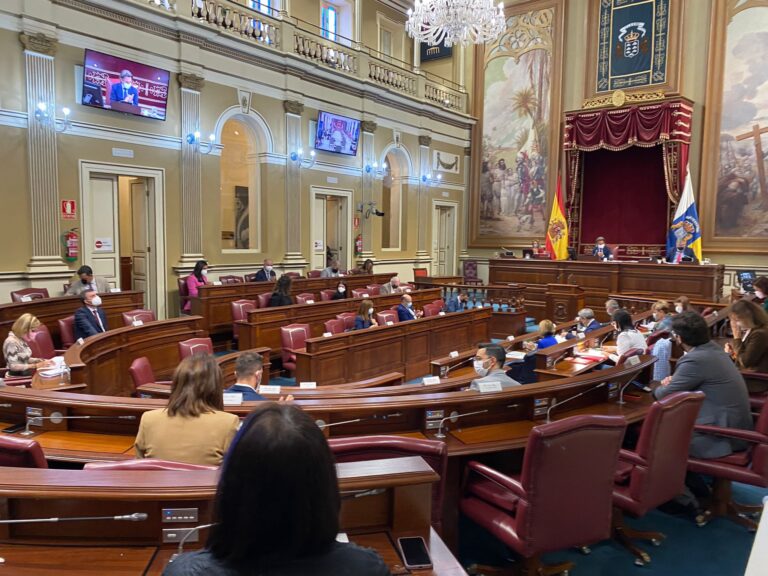 El Parlamento pide que la reconstrucción de La Palma se declare de emergencia