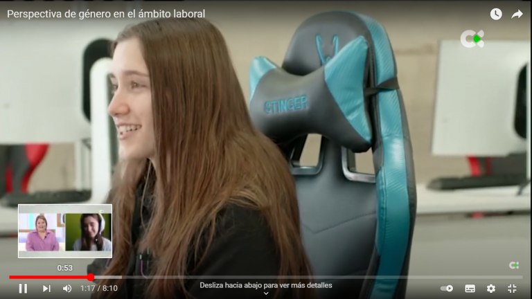 La sección de igualdad de BDC, recibe a una joven entrenadora de e-sports