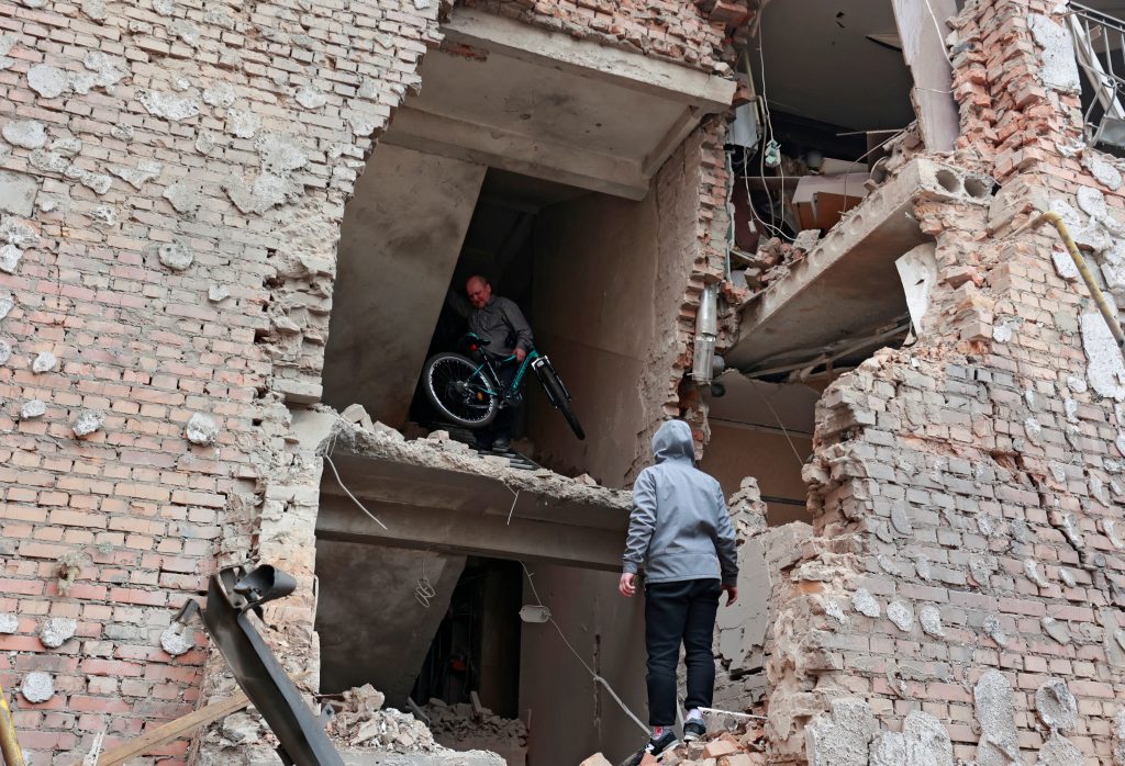 Edificio destruido Ucrania. Reuters