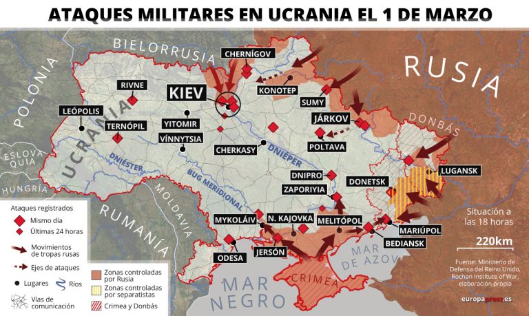 Rusia señala que continuará su ofensiva hasta que Occidente deje de ser una amenaza