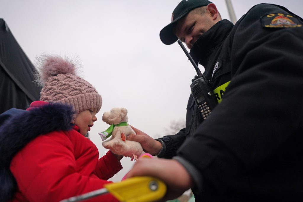 Ucranianos refugiados en Polonia