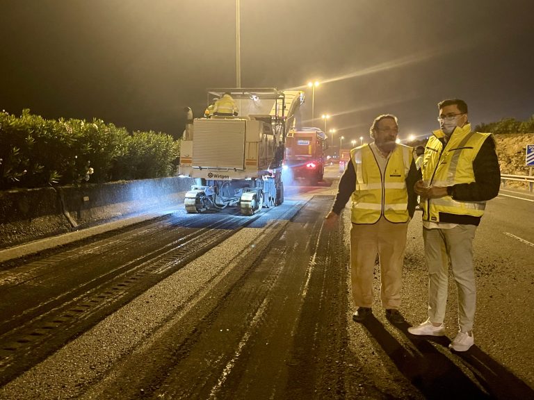 Anuncian desvíos nocturnos en la GC-1 por el inicio de las obras de asfaltado