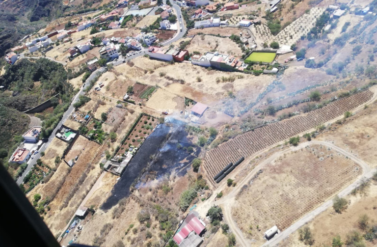Controlado el conato de incendio en la Era de Mota, en Valsequillo