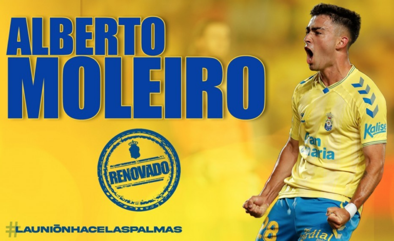 Alberto Moleiro renueva por cuatro temporadas con la UD Las Palmas