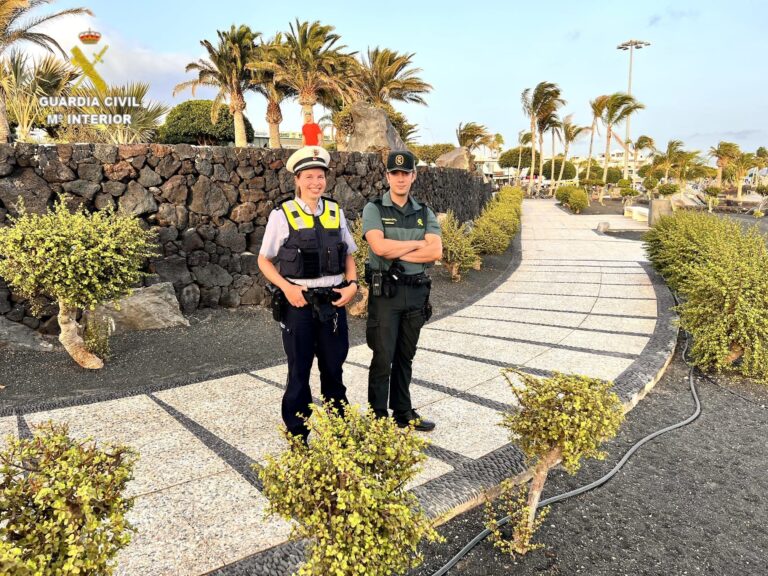 Lanzarote refuerza la seguridad en zonas turísticas con patrullas mixtas entre Guardia Civil y Policía Alemana