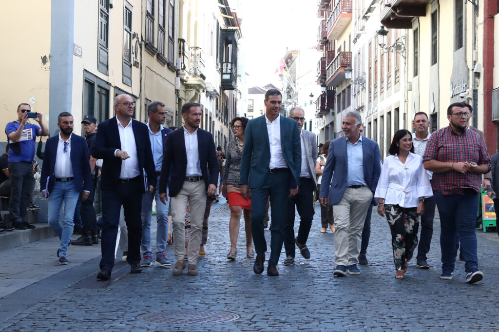 Visita de Pedro Sánchez a La Palma