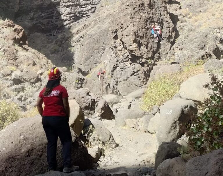 Rescatado un senderista que sufrió una caída en Gran Canaria
