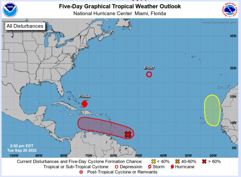El Centro Nacional de Huracanes de EEUU vigila un ciclón tropical y sus efectos en Canarias