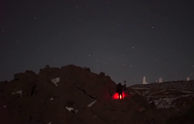 Los satélites Starlink se dejan ver en el cielo de Güímar, Tenerife