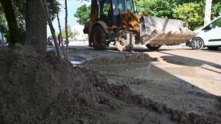 Una fuerte tromba de agua causó inundaciones en varios municipios de Granada