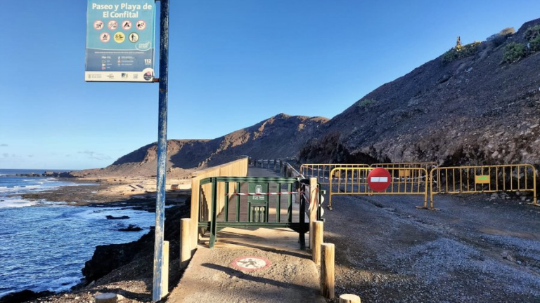 Comienzan los trabajos de reacondicionamiento del paseo de acceso a El Confital 