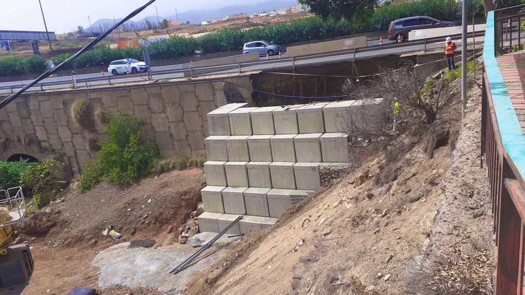 El Cabildo reabre este martes el carril de la GC-1 cerrado por los daños de ‘Hermine’