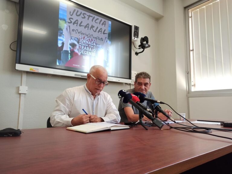 UGT y CCOO convocan movilizaciones en Canarias para exigir una subida de los salarios