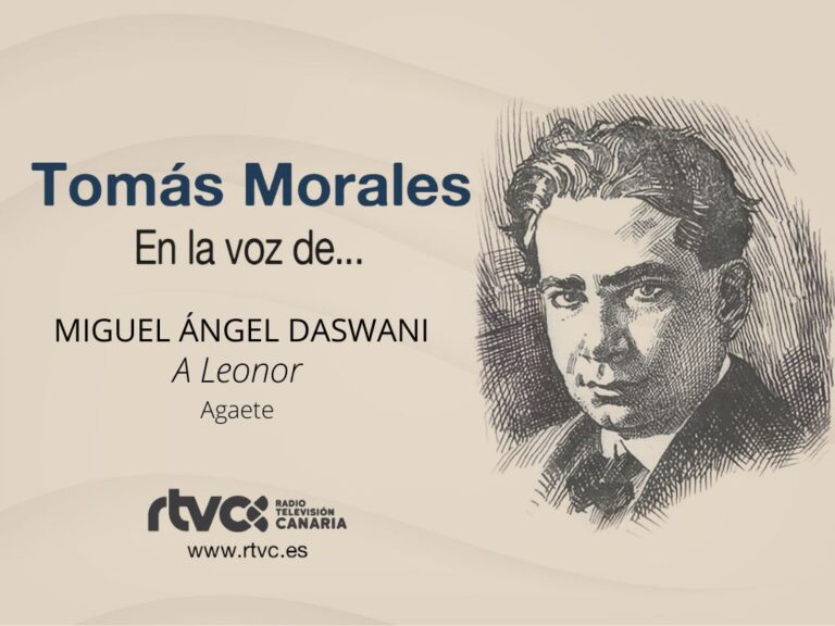 Poema de Tomás Morales «A Leonor»