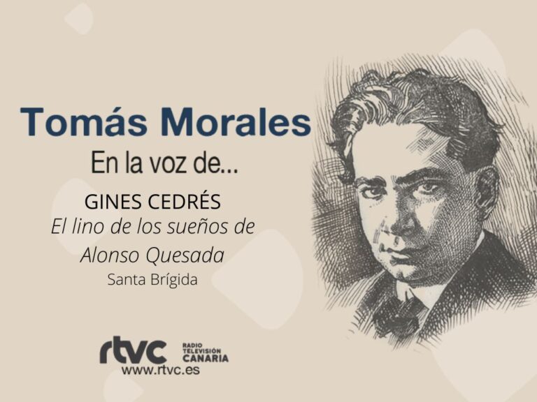 Poema de Tomás Morales «El lino de los sueños de Alonso Quesada»